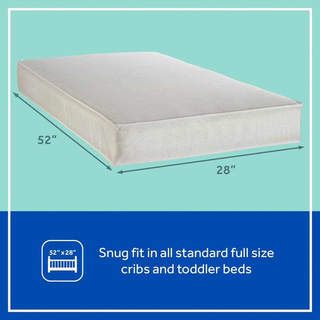 2 Stage Breathable Cooling Foam Cotton Crib Mattress O677477