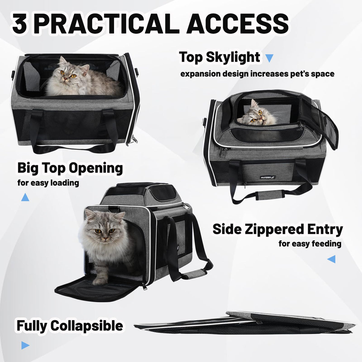 Top-Expandable Cat Carrier 18x11x11 O34661