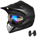 Youth Kids Full Face Motocross Helmet Matte Black Q708672