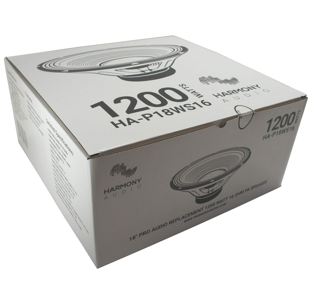 18" PA Replacement Subwoofer 1200W 16 Ohm Woofer X7509