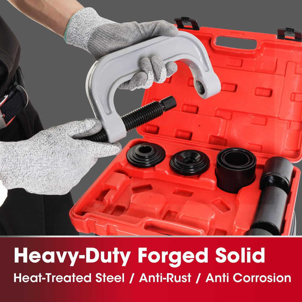 Ball Joint Press and U Joint Removal Kit, 10 PCS with Storage Case T763