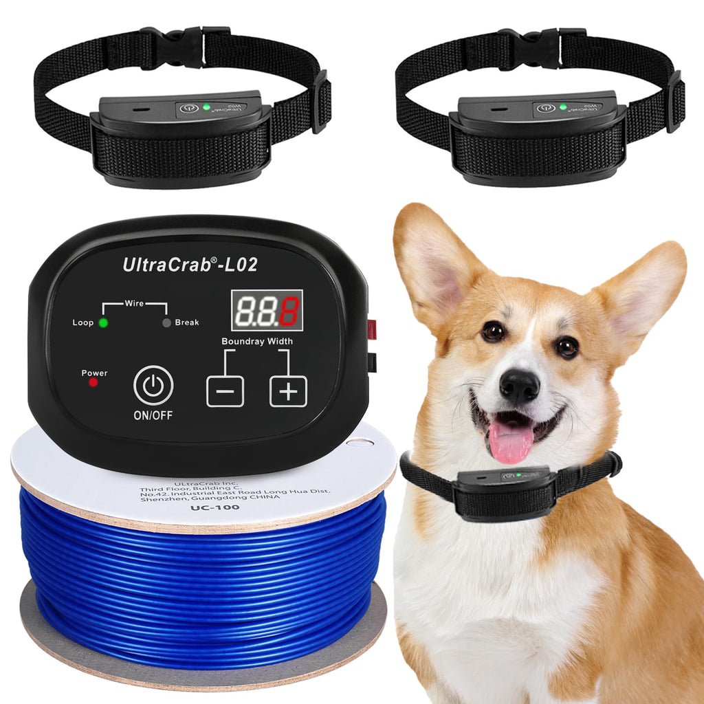 In-Ground Electric Dog Fence System with 2 Collars P851