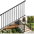 Heavy Duty Aluminum Stair Railing Kit, Textured Black L9493