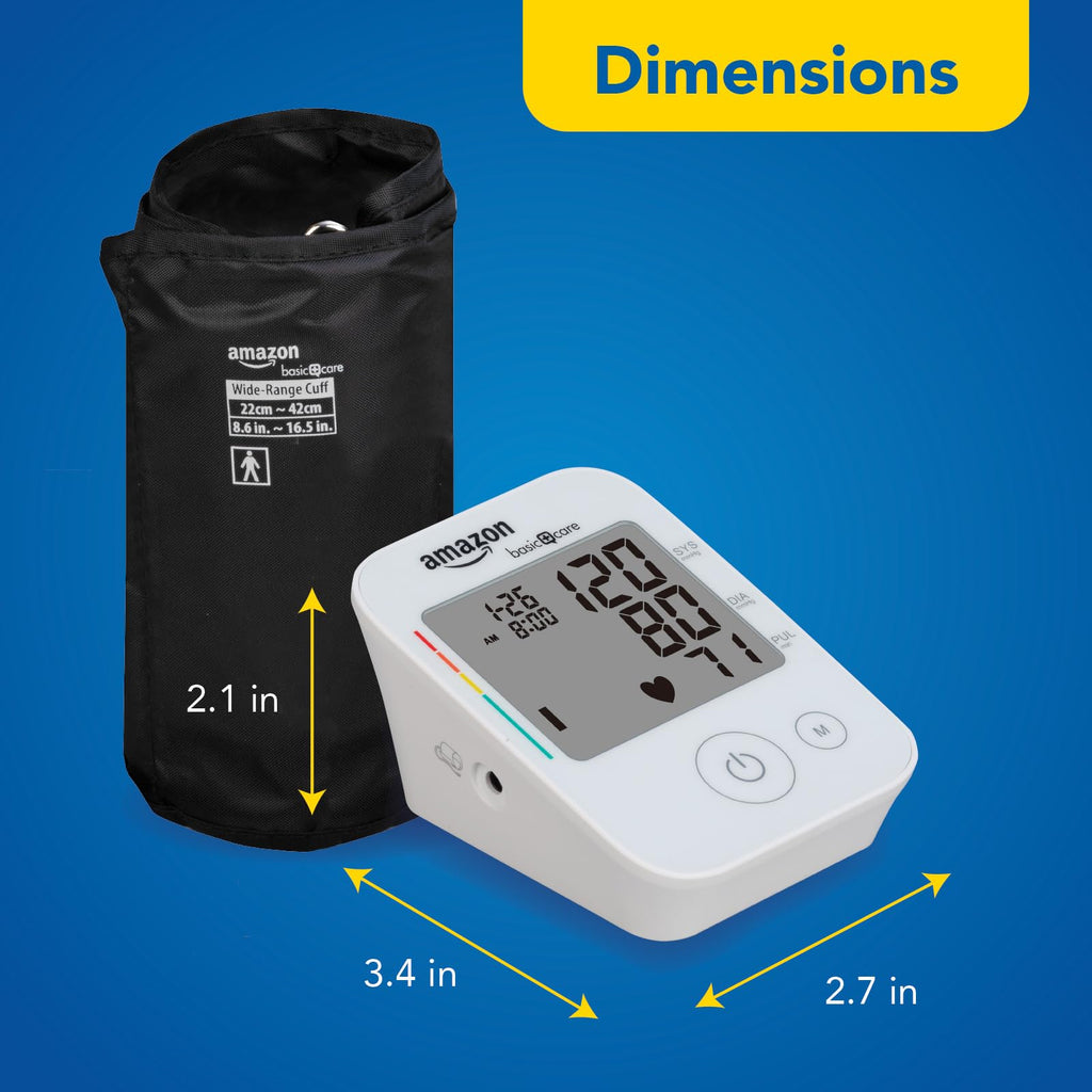 Blood Pressure Monitor with Wide Range Arm Cuff W2836