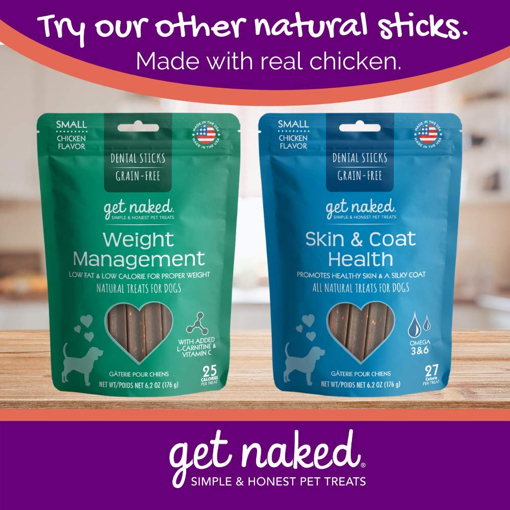 Grain-Free Dental Chew Sticks for Small Dogs, 6.2 oz U783