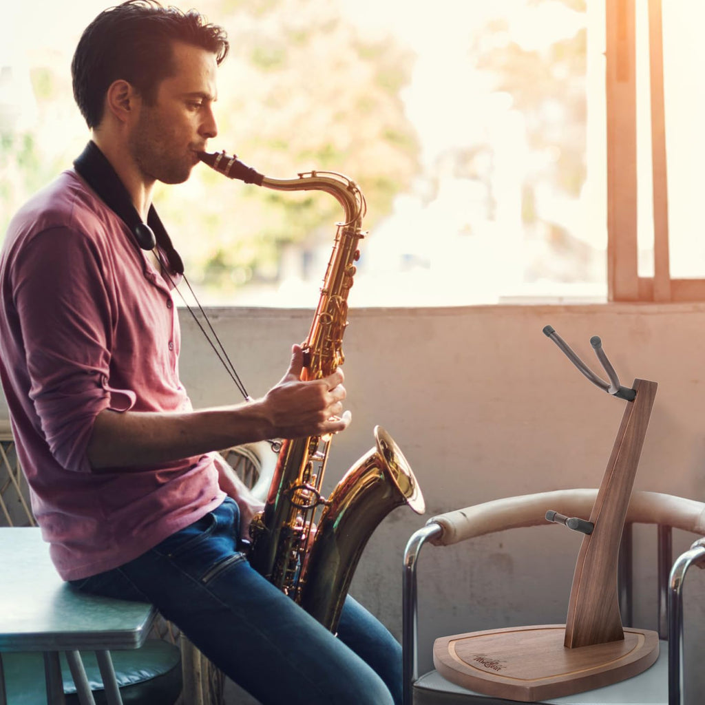 Saxophone Stand with Soft Silicone Yokes A718