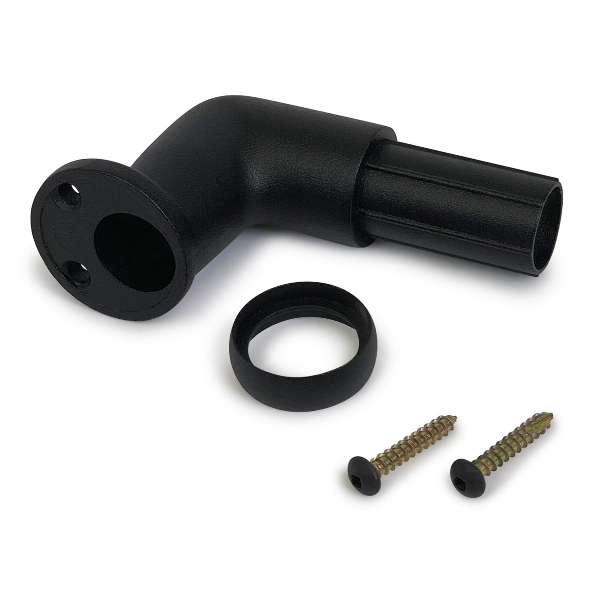6' Texture Black Handrail Section with Returns G894843