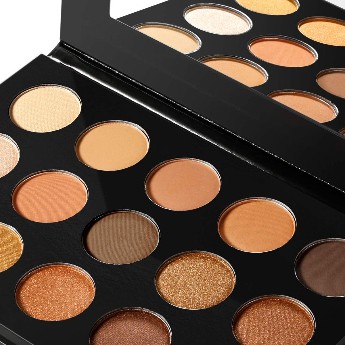 Nude Gold 15 Shades Matte Shimmer Eyeshadow Palette F5303