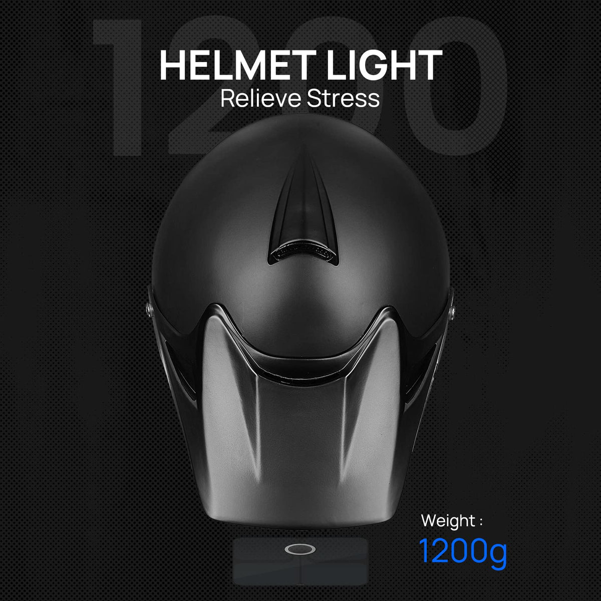 Youth Kids Full Face Motocross Helmet Matte Black Q708672