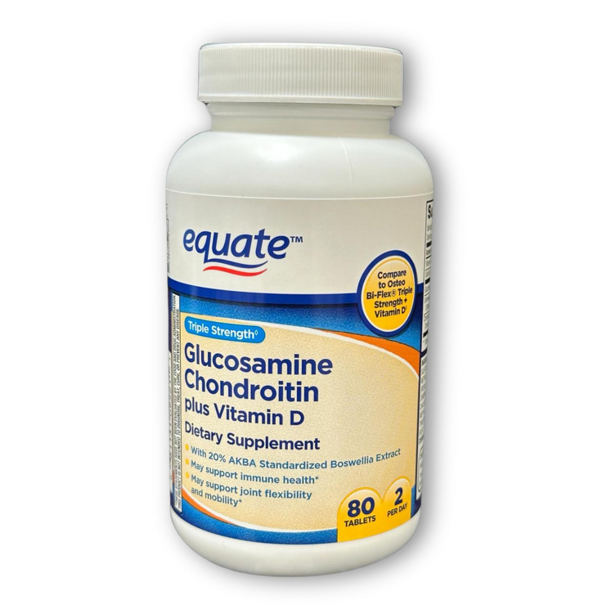 Triple Strength Glucosamine Chondroitin Vitamin D Tablets 80ct X81761