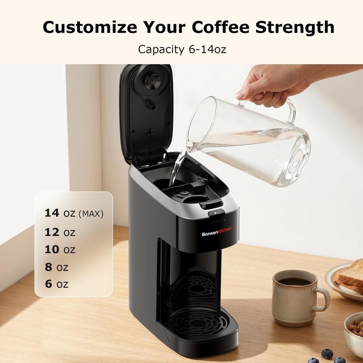 2-in-1 Single Serve Coffee Maker X6250