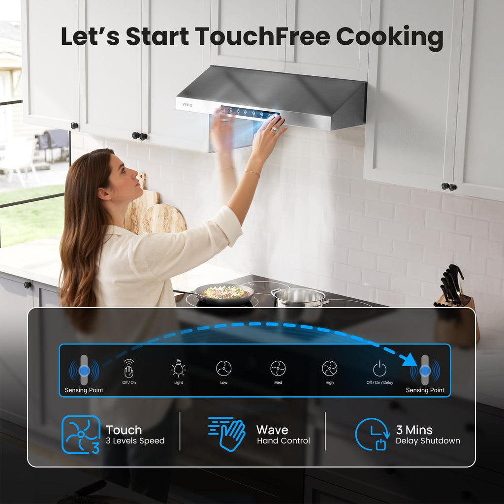 30 Inch Under Cabinet Range Hood 900 CFM Dual Motor B964