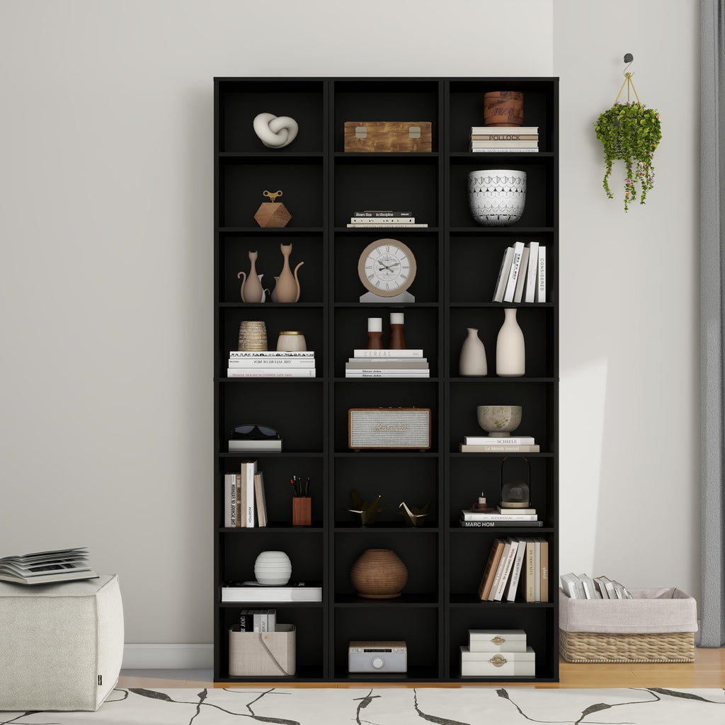 8 Tier Black Storage Shelf Bookcase T79184