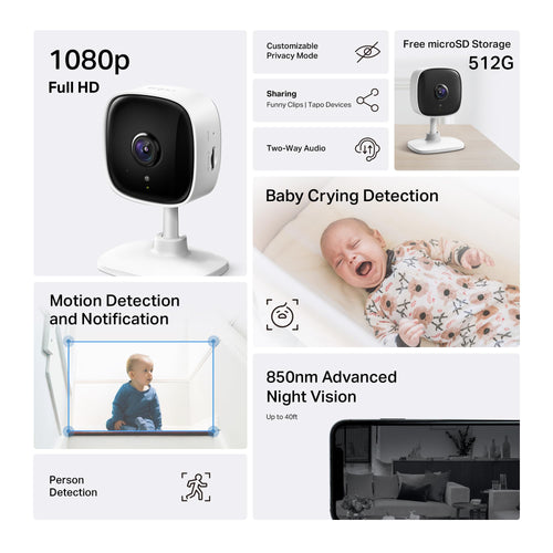 1080P Indoor Security Camera 4-Pack K74843