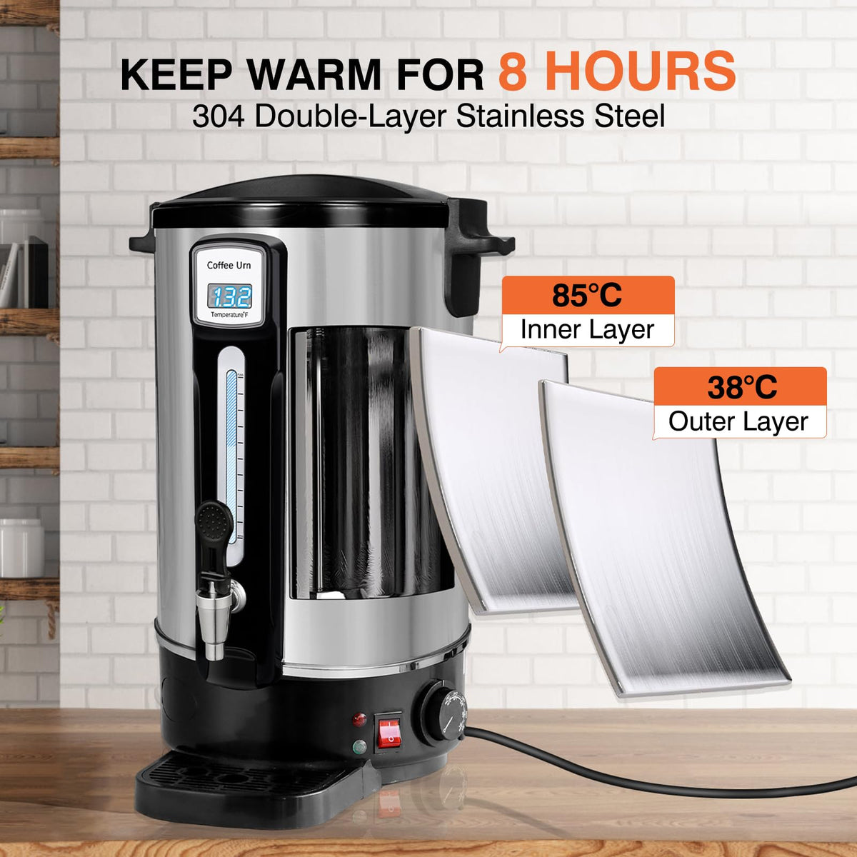 50 Cup Stainless Steel Coffee Urn G239167