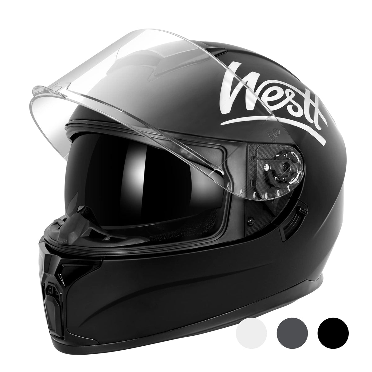 Full Face Motorcycle Helmets Dual Visor DOT Approved G383