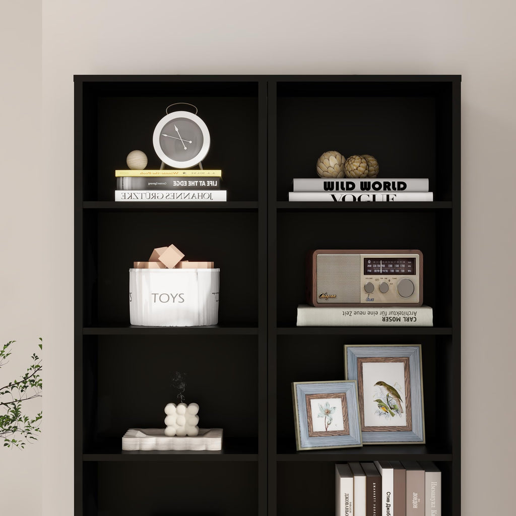 8 Tier Black Storage Shelf Bookcase T79184