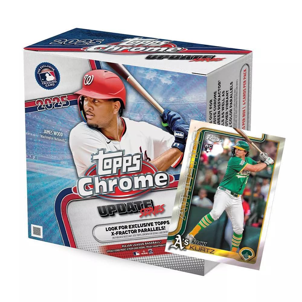 2025 MLB Chrome Baseball Trading Card Mega Box G7943