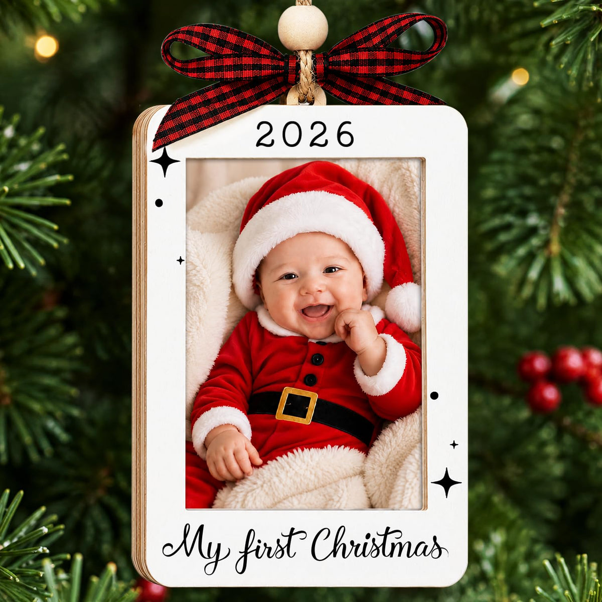 Baby's First Christmas Ornament 2026 Picture Frame C200461