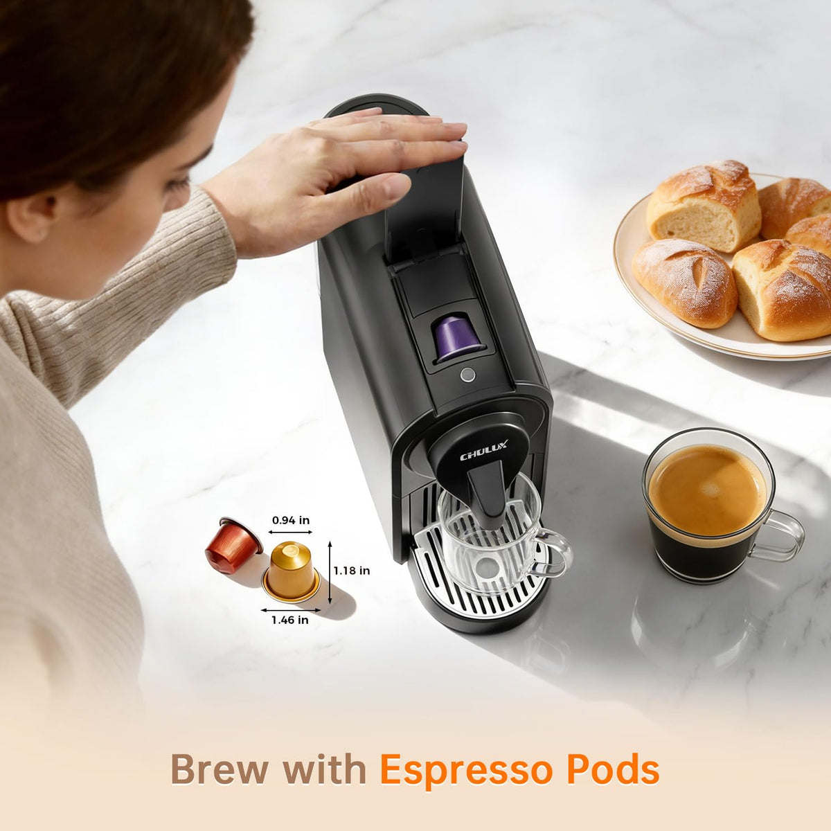 Single Serve Espresso Machine Black K87744