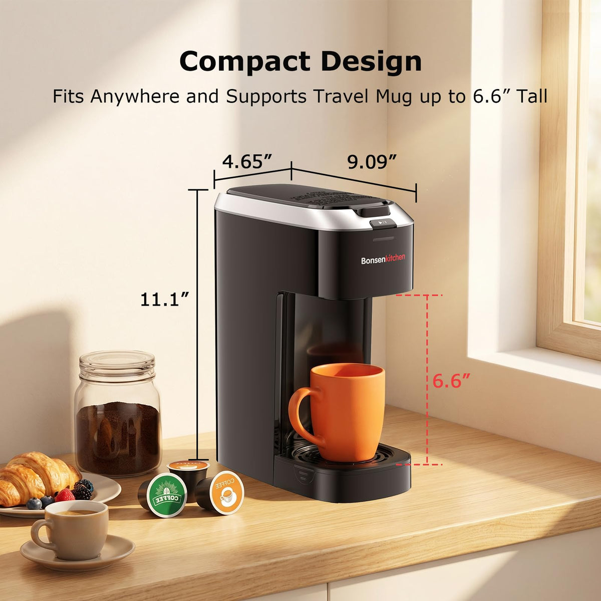 2-in-1 Single Serve Coffee Maker X6250