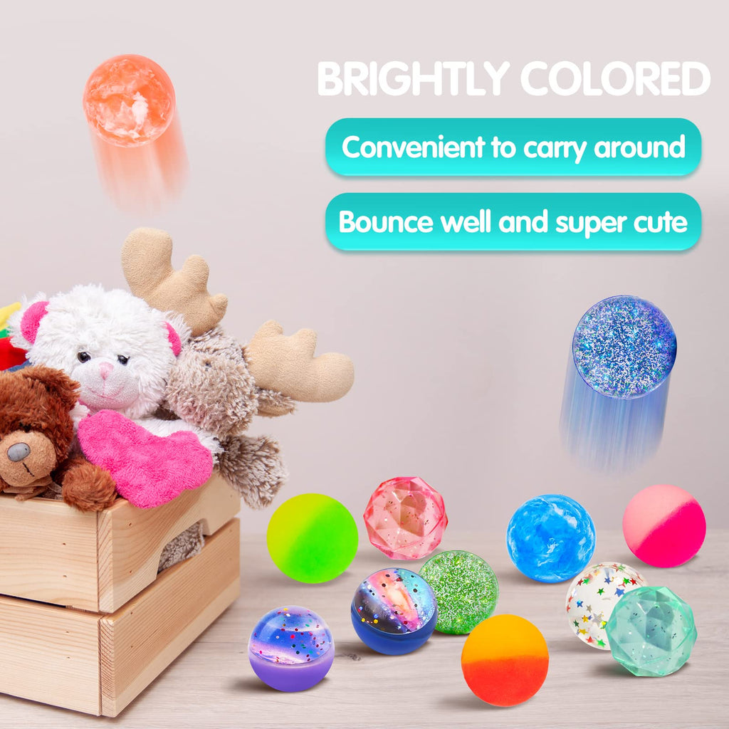 24 Pieces Bouncy Balls 32mm 6 Styles O8590