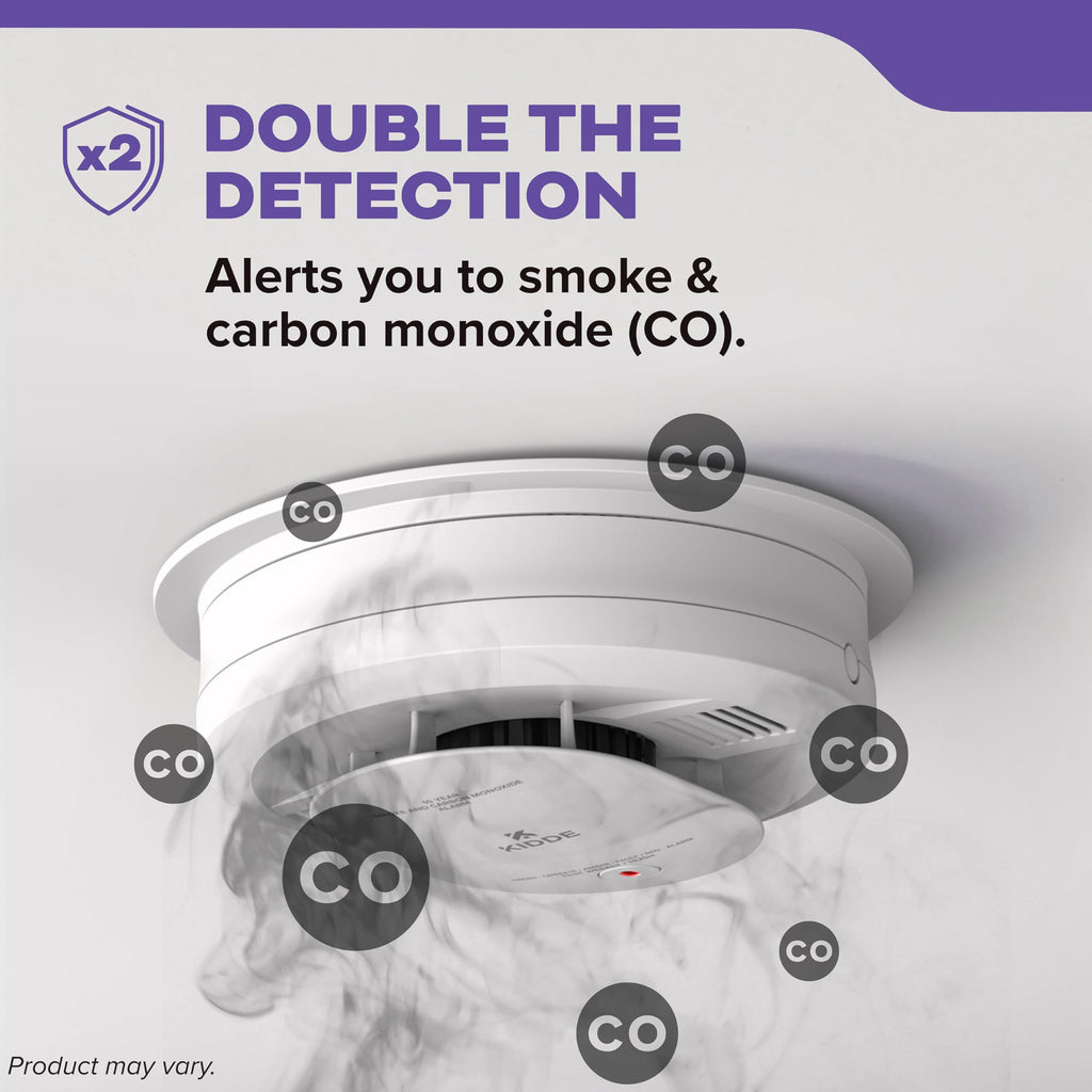 Hardwired Smoke & Carbon Monoxide Detector, 10-Year Battery Backup, 4 Pack S290414