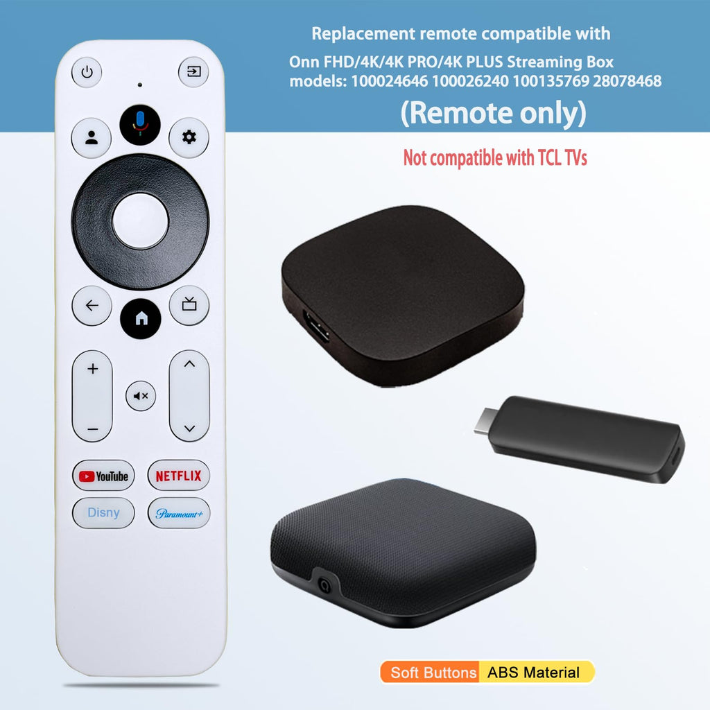 Voice Remote Control Compatible with Onn Streaming Box W315