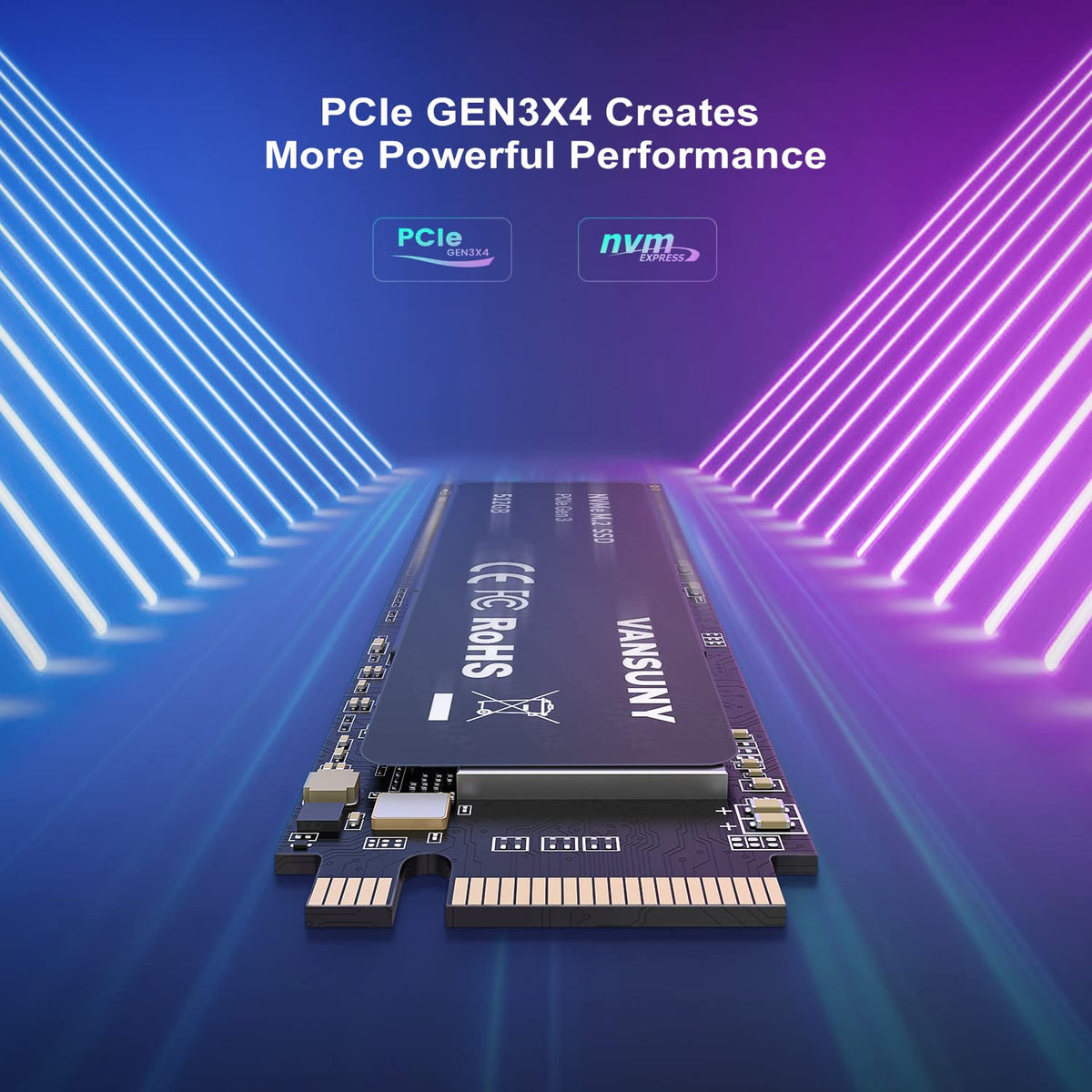 512GB NVMe M.2 Internal Solid State Drive PCIe 3.0 TLC 3D NAND 2280 J823