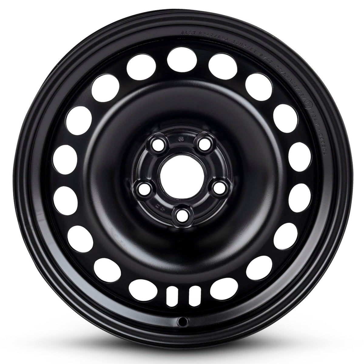 16 Inch Black Painted Steel Rim Z526