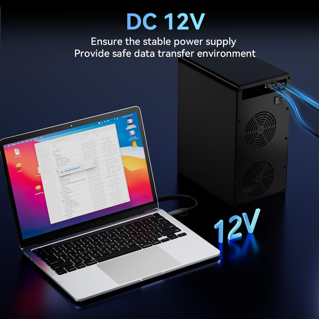 Aluminum 8 Bay Hard Drive Enclosure with Cooling Fan Q299916