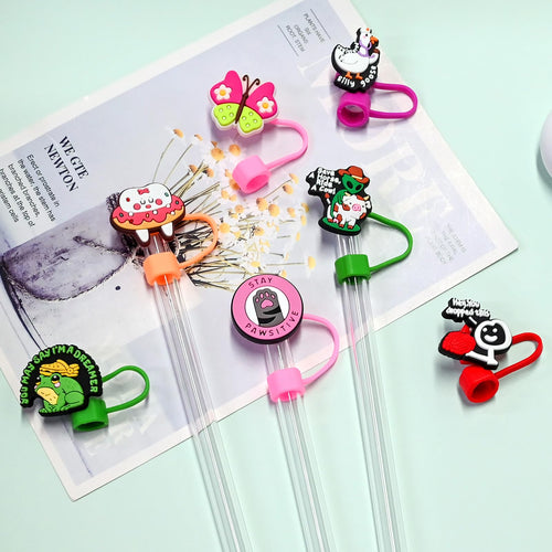 200PCS Straw Covers Cap for Tumbler Straws Y728859