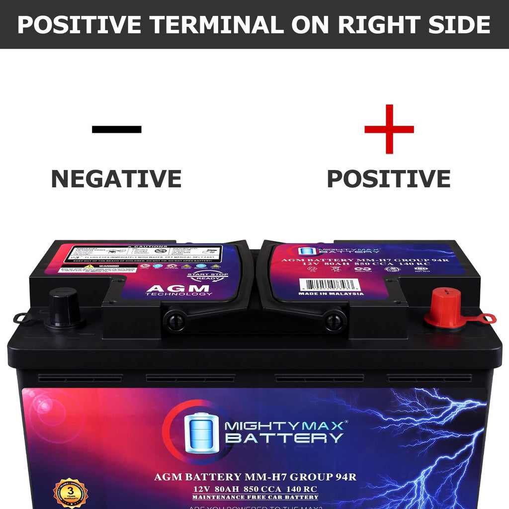12V 80AH 850 CCA Replacement Battery C53743