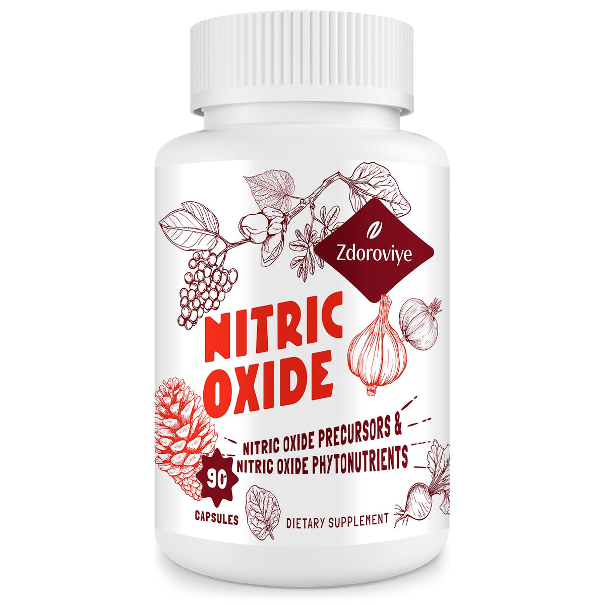 Nitric Oxide Supplement 90 Capsules R94799