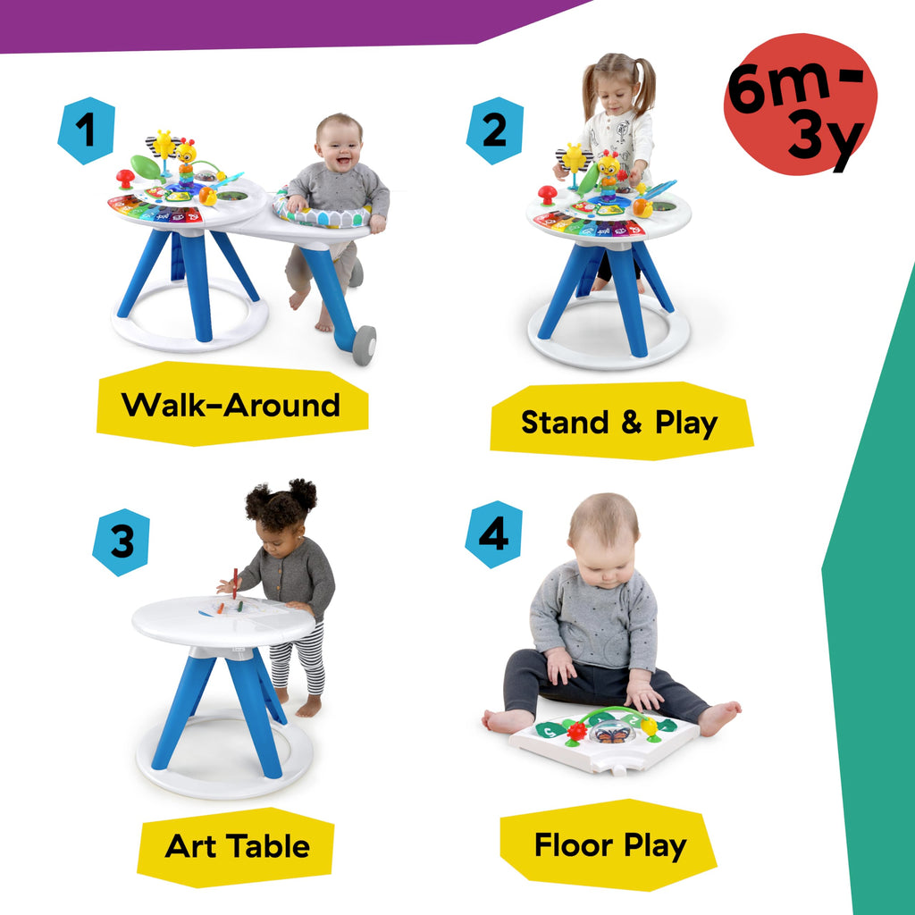 4-in-1 Activity Center & Walker with Piano F271