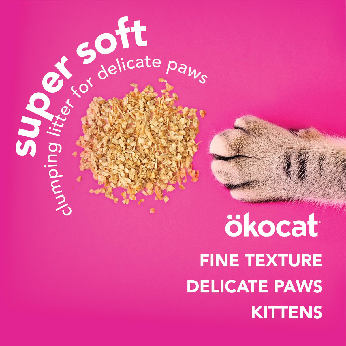 Super Soft Wood Clumping Cat Litter, Unscented, 14 pounds H805273