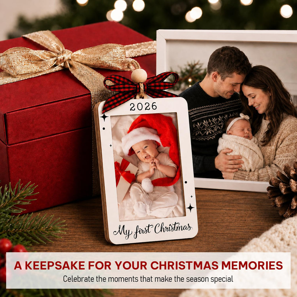 Baby's First Christmas Ornament 2026 Picture Frame C200461