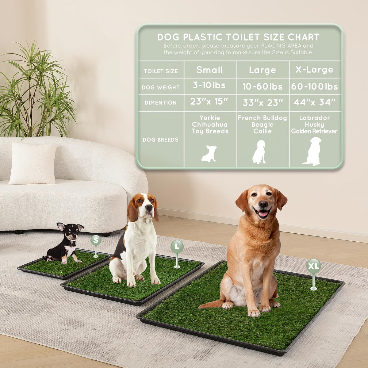 Dog Grass Pad with Tray U7283