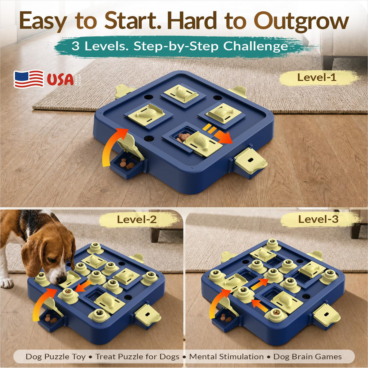Dog Chess Puzzle Toy 3-Levels V401