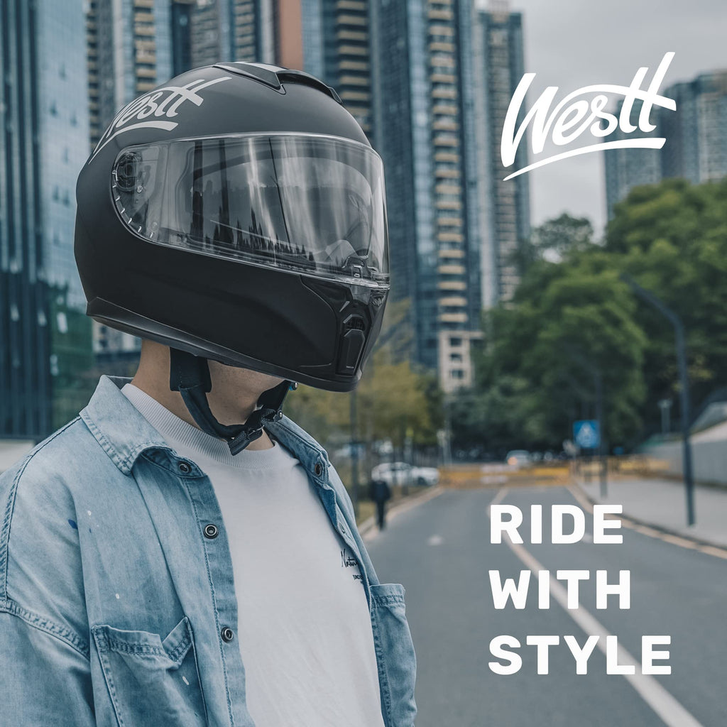 Full Face Motorcycle Helmets Dual Visor DOT Approved G383