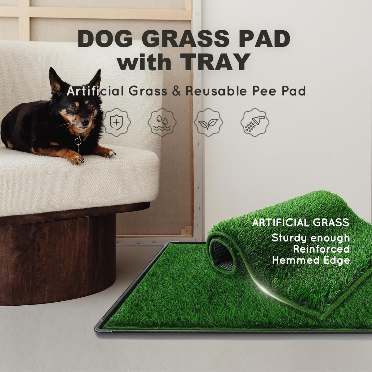 Dog Grass Pad with Tray U7283