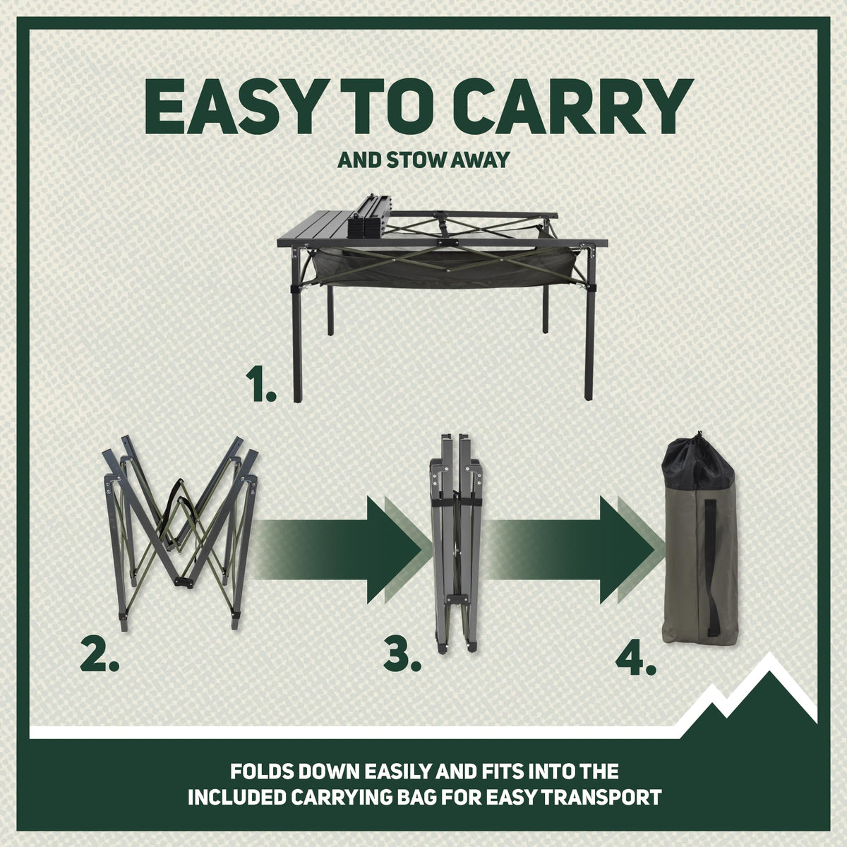 Portable Aluminum Camping Table Z968330