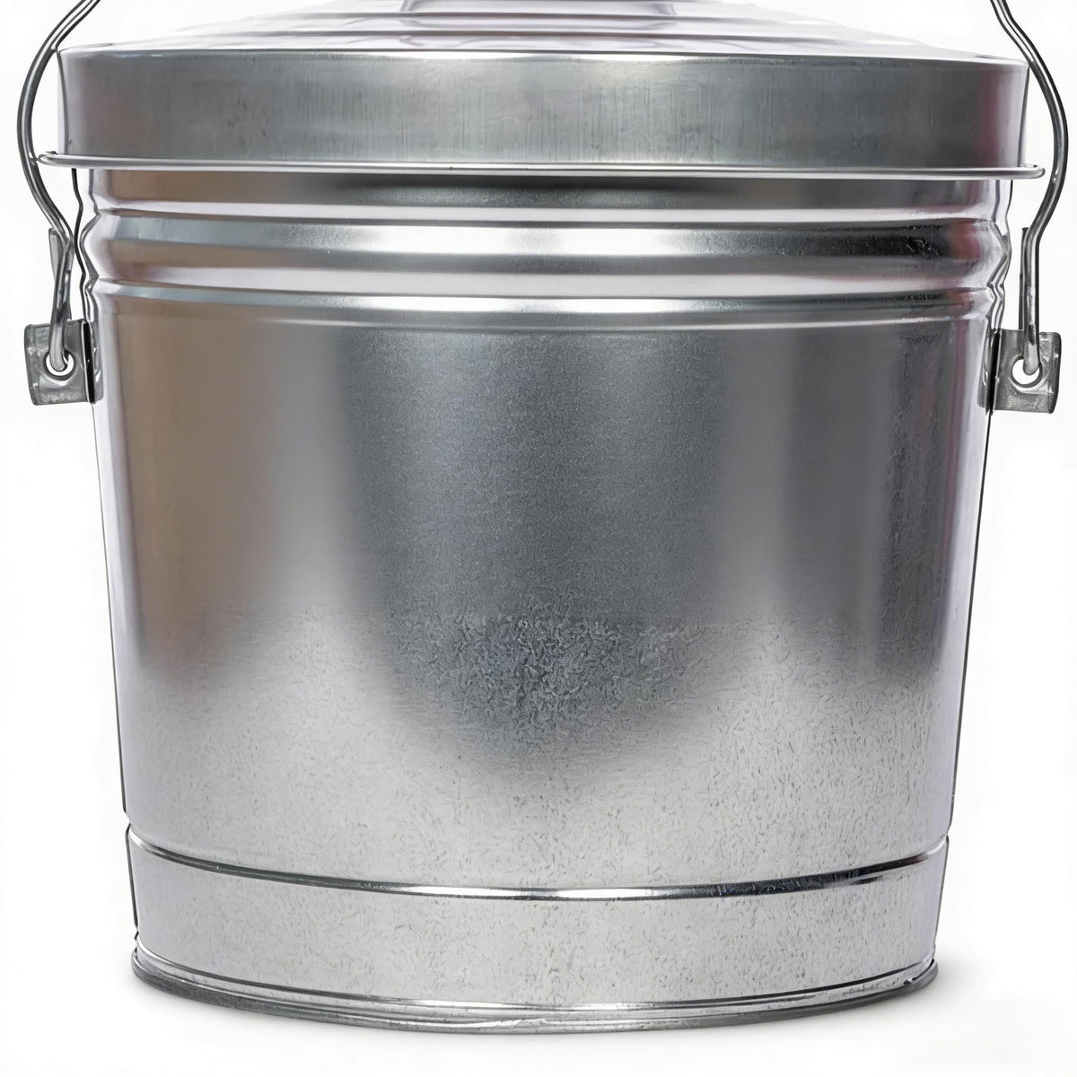 6 Gallon Galvanized Steel Storage Can with Locking Lid F2462