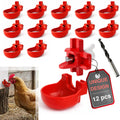 12-Pack Chicken Water Nipples with Cups G563