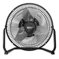 9 Inch Black Metal Floor Fan Y444196