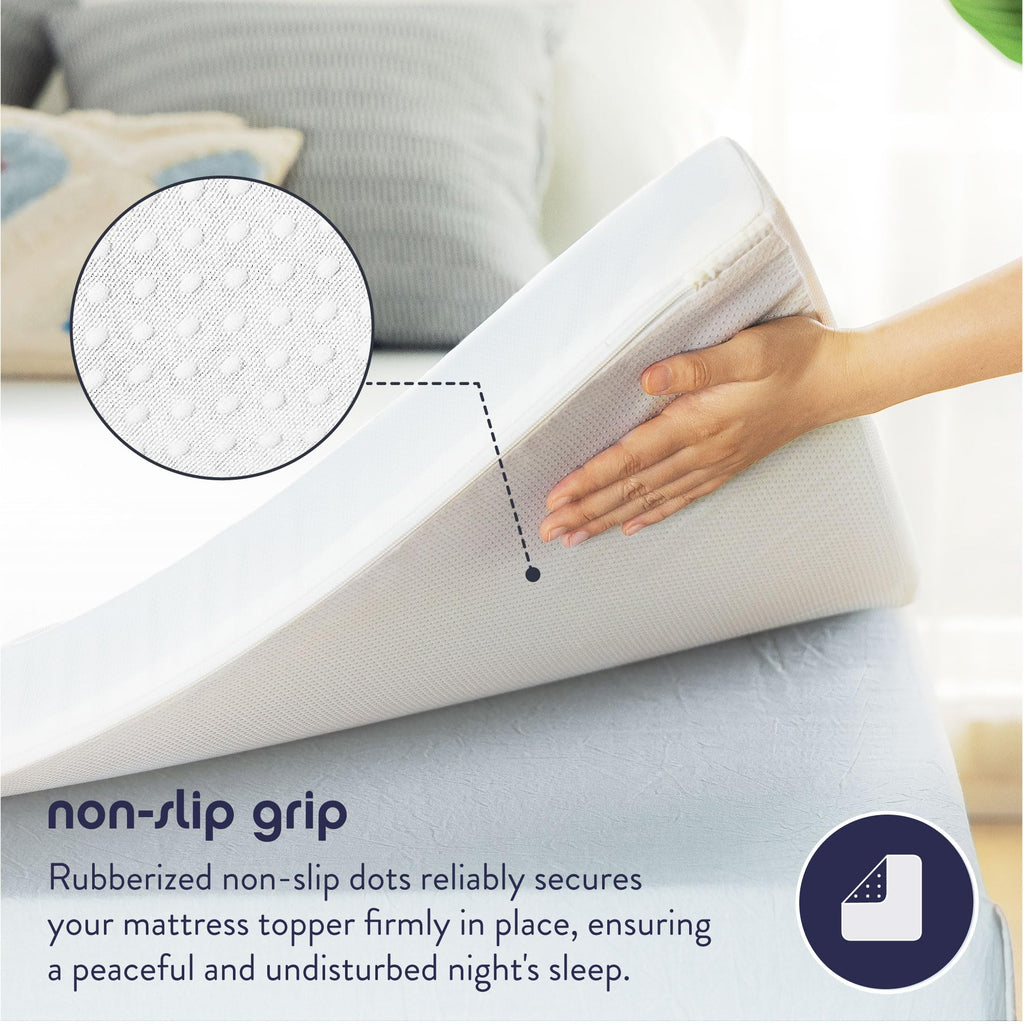 3 Inch Gel Memory Foam Mattress Topper with Cover D4262