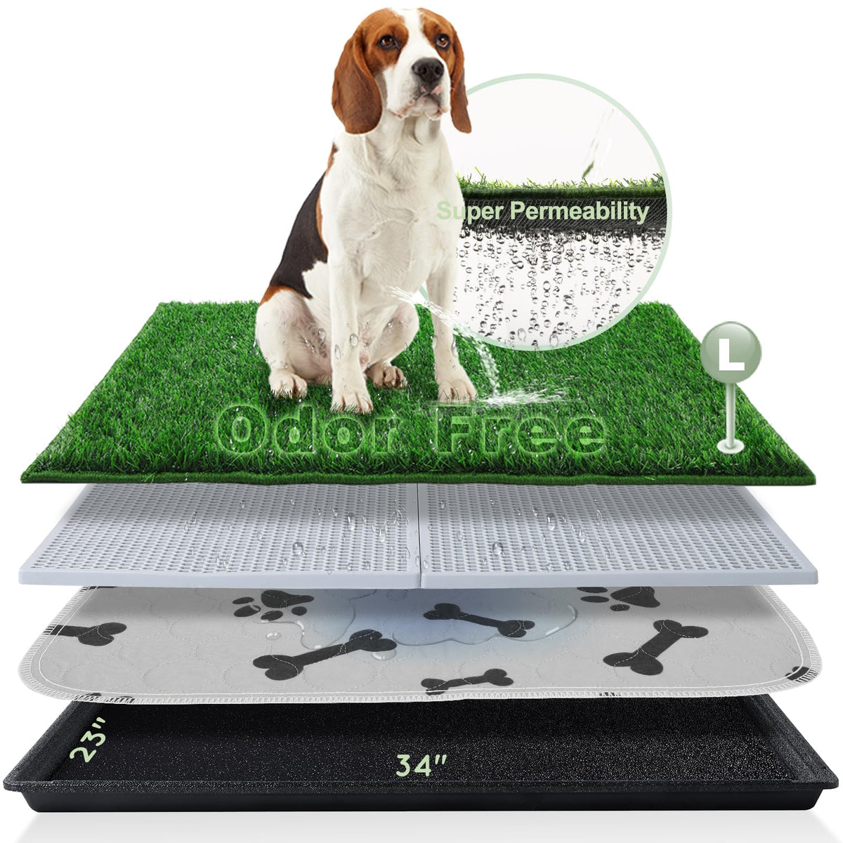 Dog Grass Pad with Tray U7283