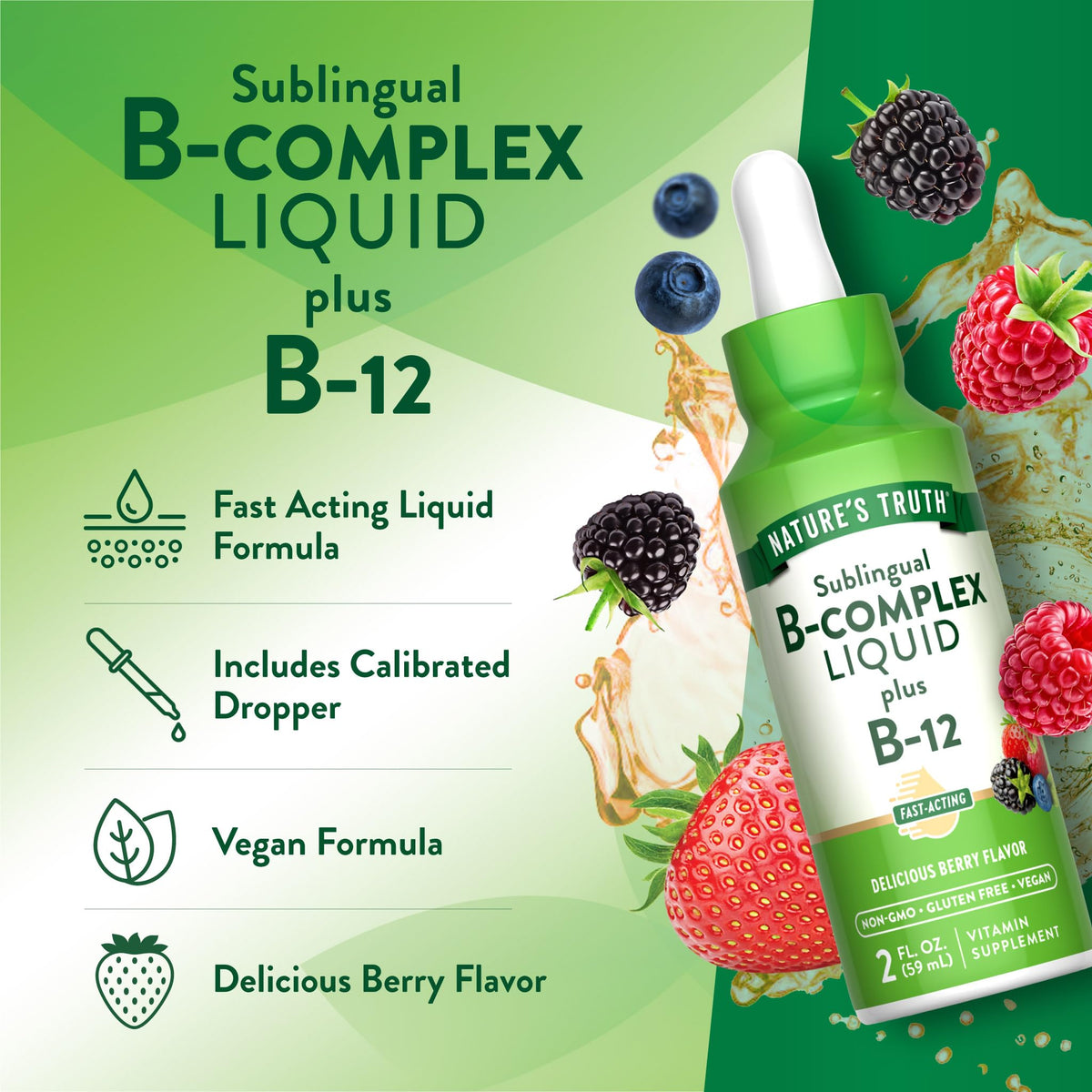 Sublingual B Complex 2 Fluid Ounces W3530
