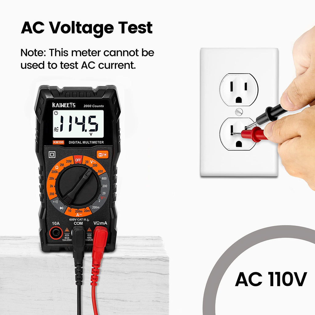 Digital Multimeter Voltmeter with Case U405469
