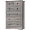 48'' Tall Grey 6 Drawer Dresser E7881